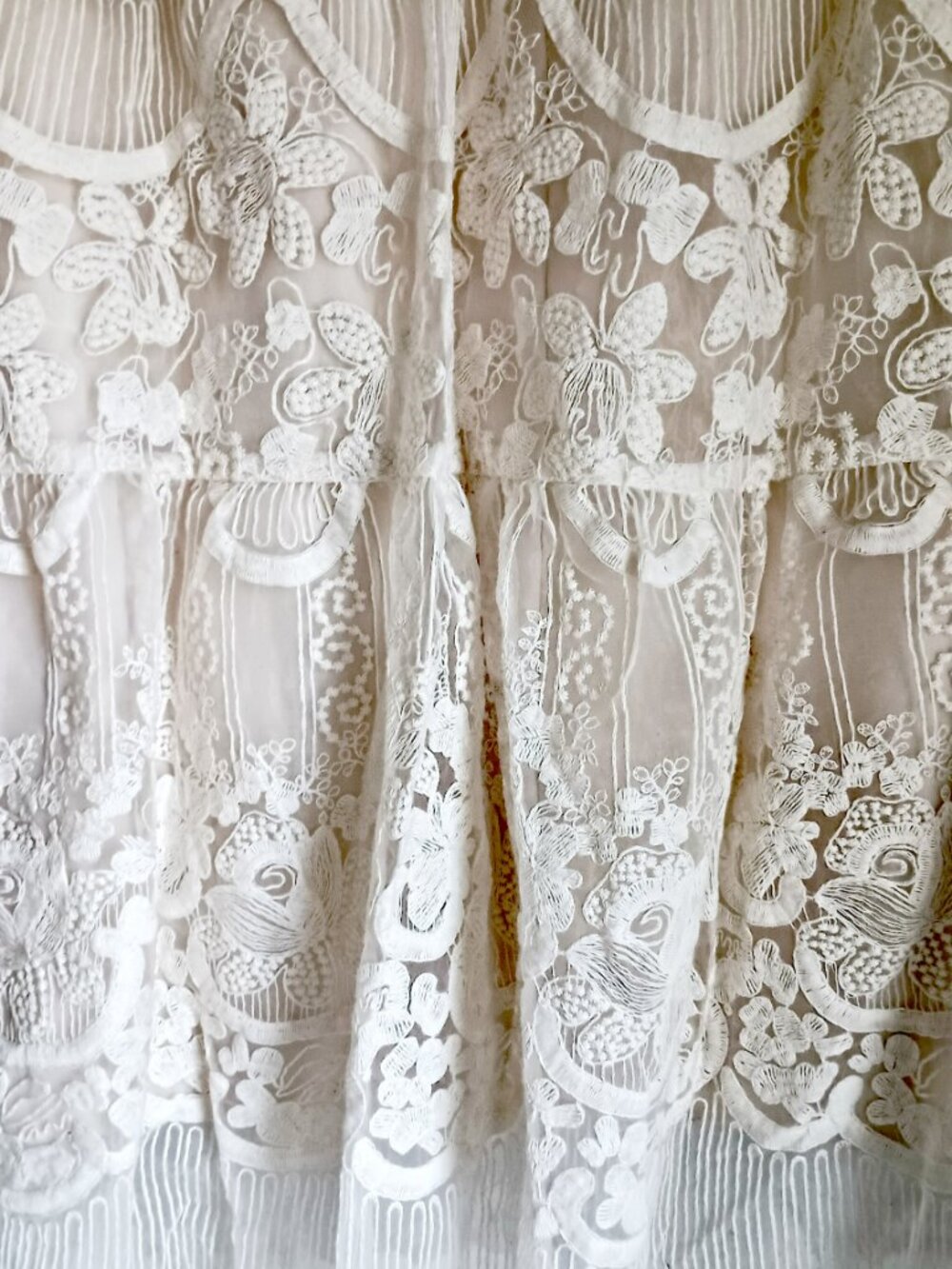 NEW! BOHO ROMANCE Embroidered LACE MIDI SKIRT - Picture 3 of 6